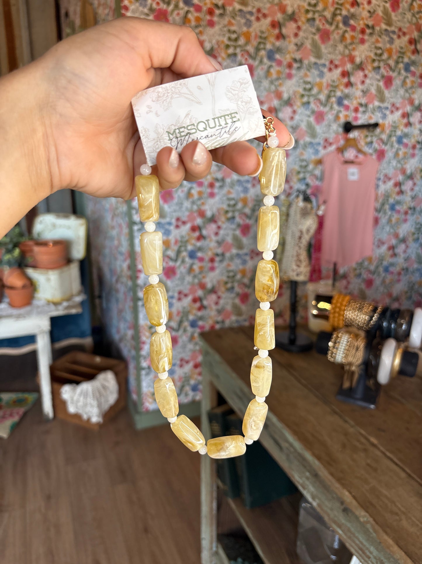 Cream candy beads