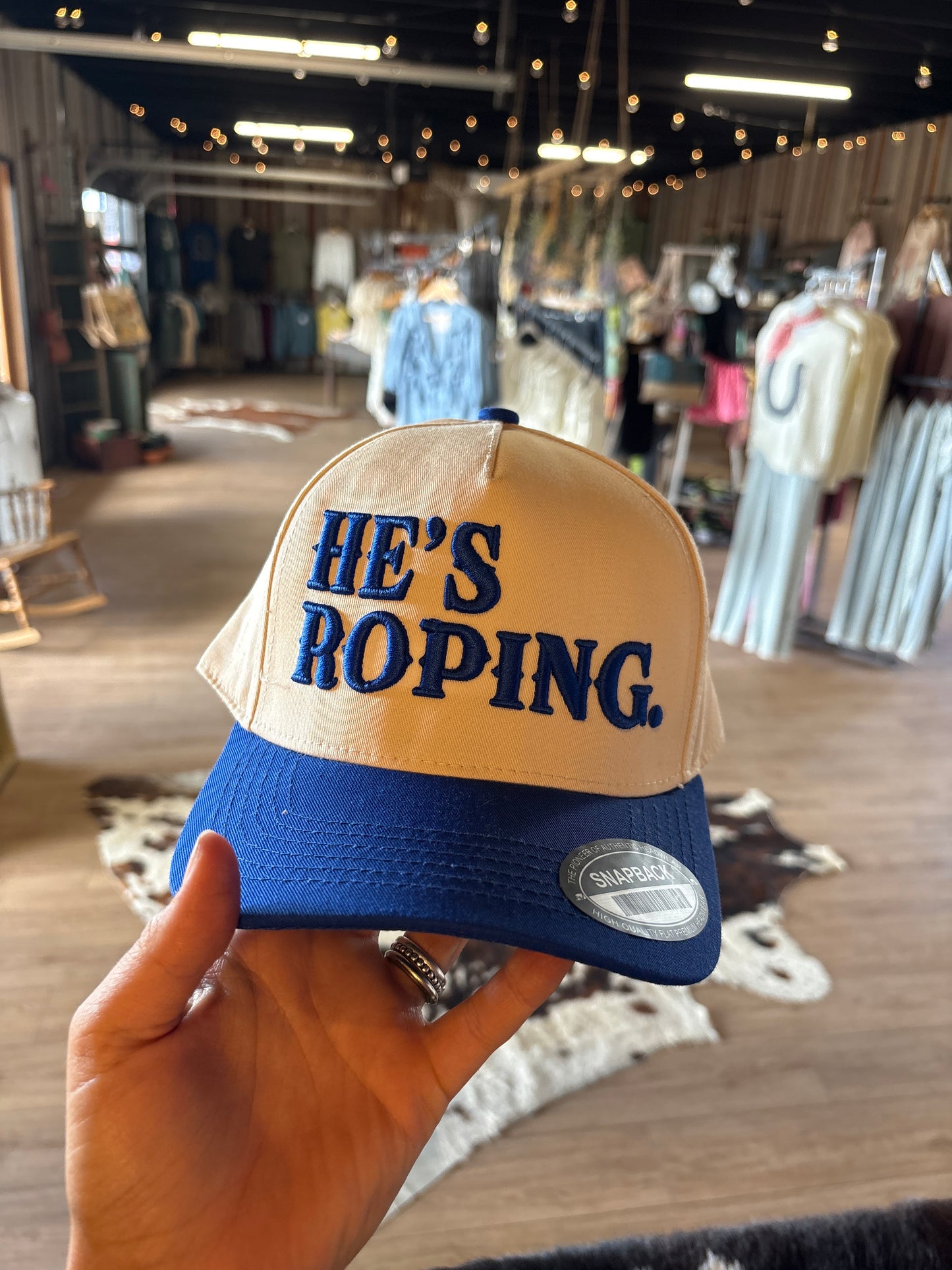 He's Roping Cap