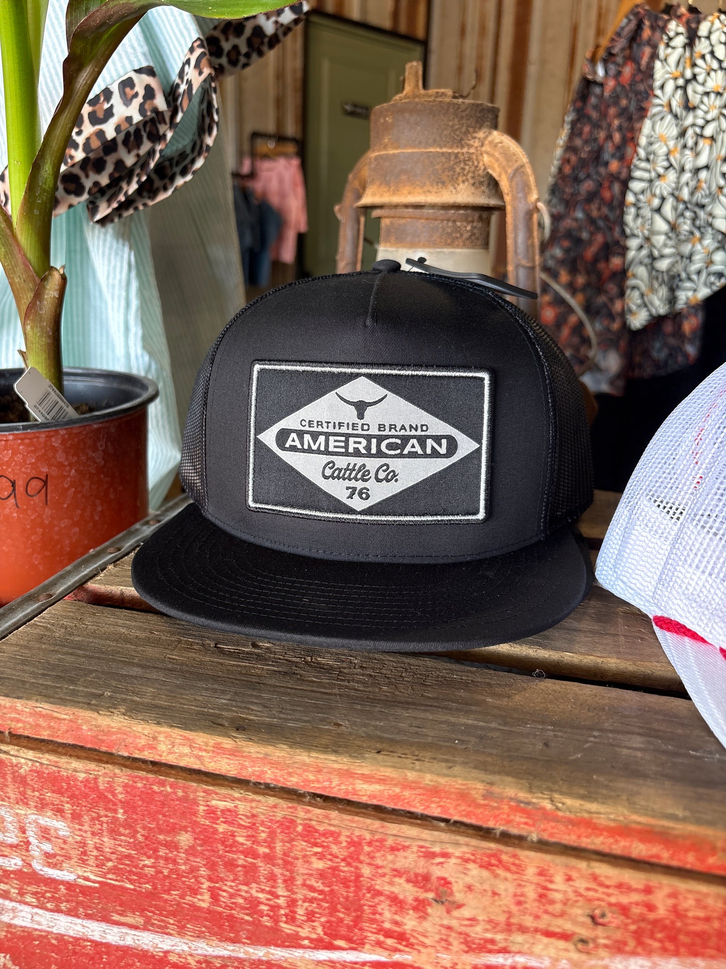 Black Black Flat Cap