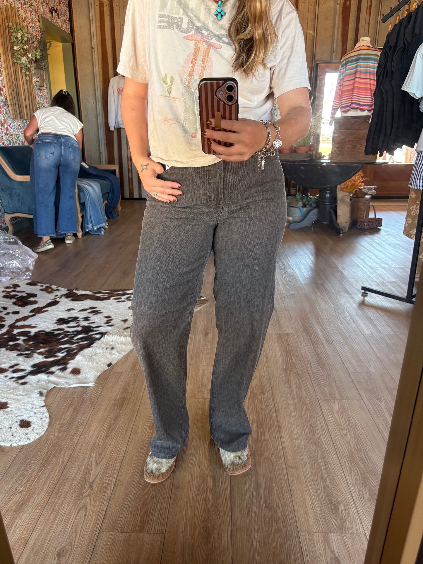 Laura Cheetah Jeans