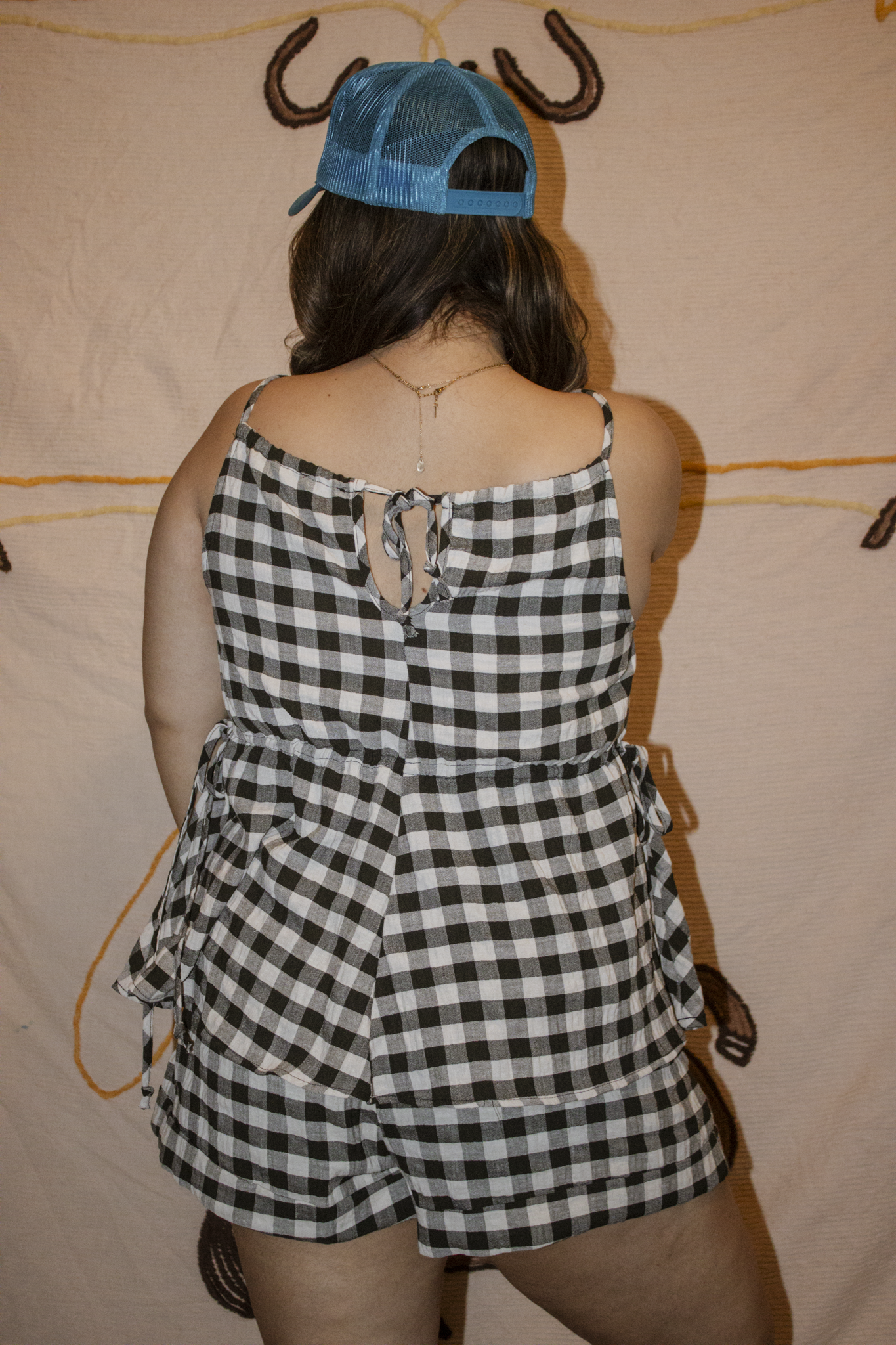 White & Black Gingham Shirt