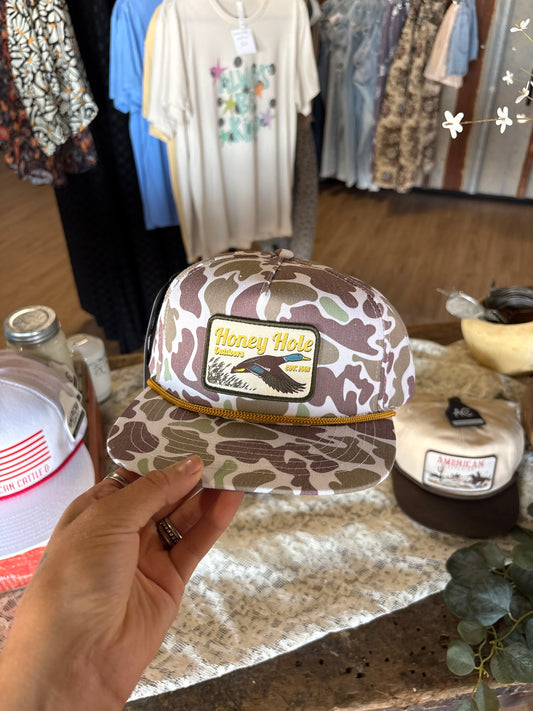 Mens Camo Rope Hat