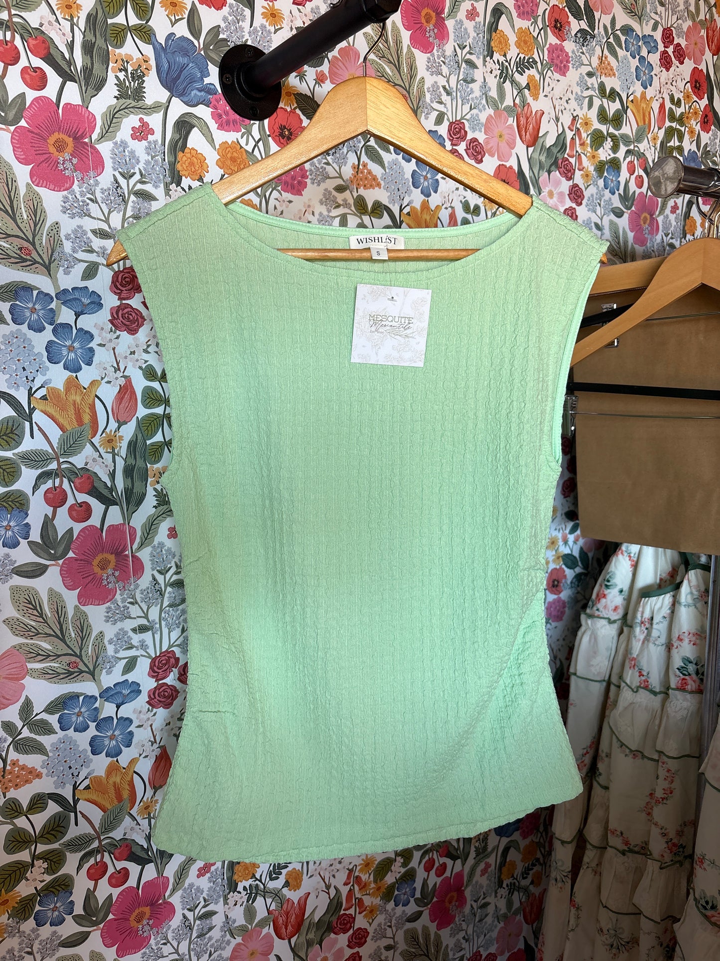 Mint Textured Tank