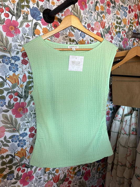 Mint Textured Tank