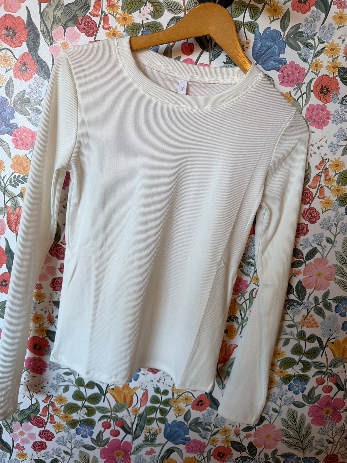 Long sleeve Ribbed Top