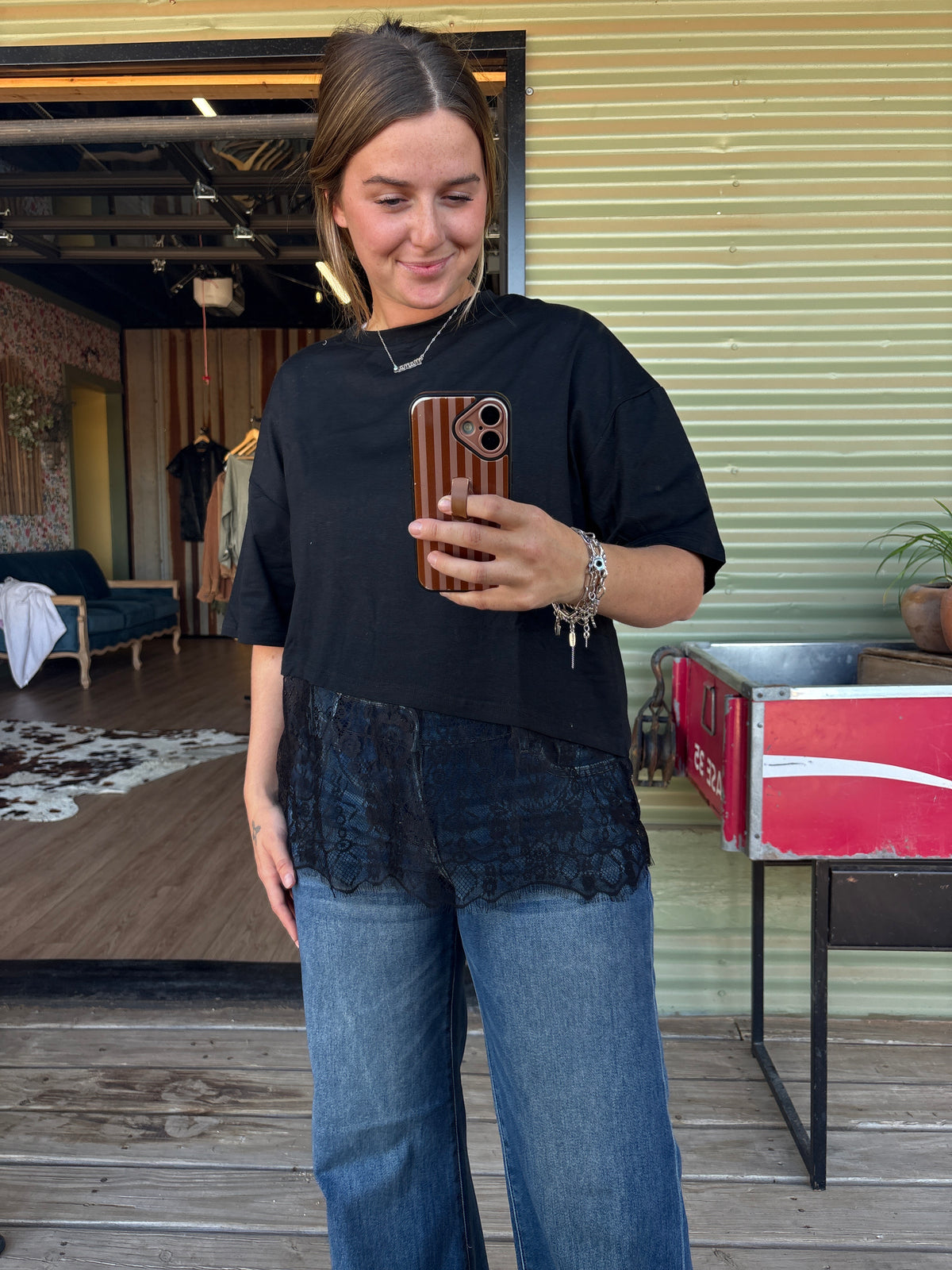 The Black Lace top