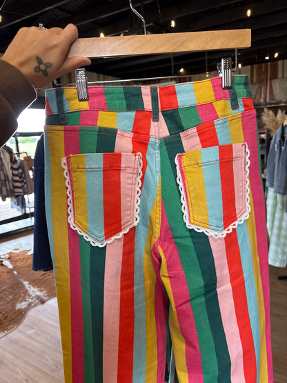 Funky striped Pants