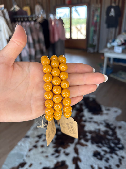 Beachy Beads Orange bracelet