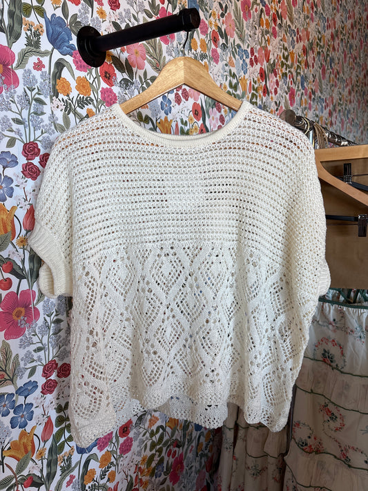 Ivory Crochet Top