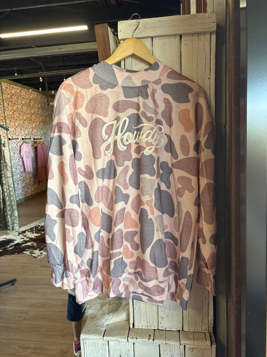 Howdy Pink Camo Top
