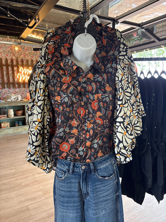 Mixed Floral Blouse