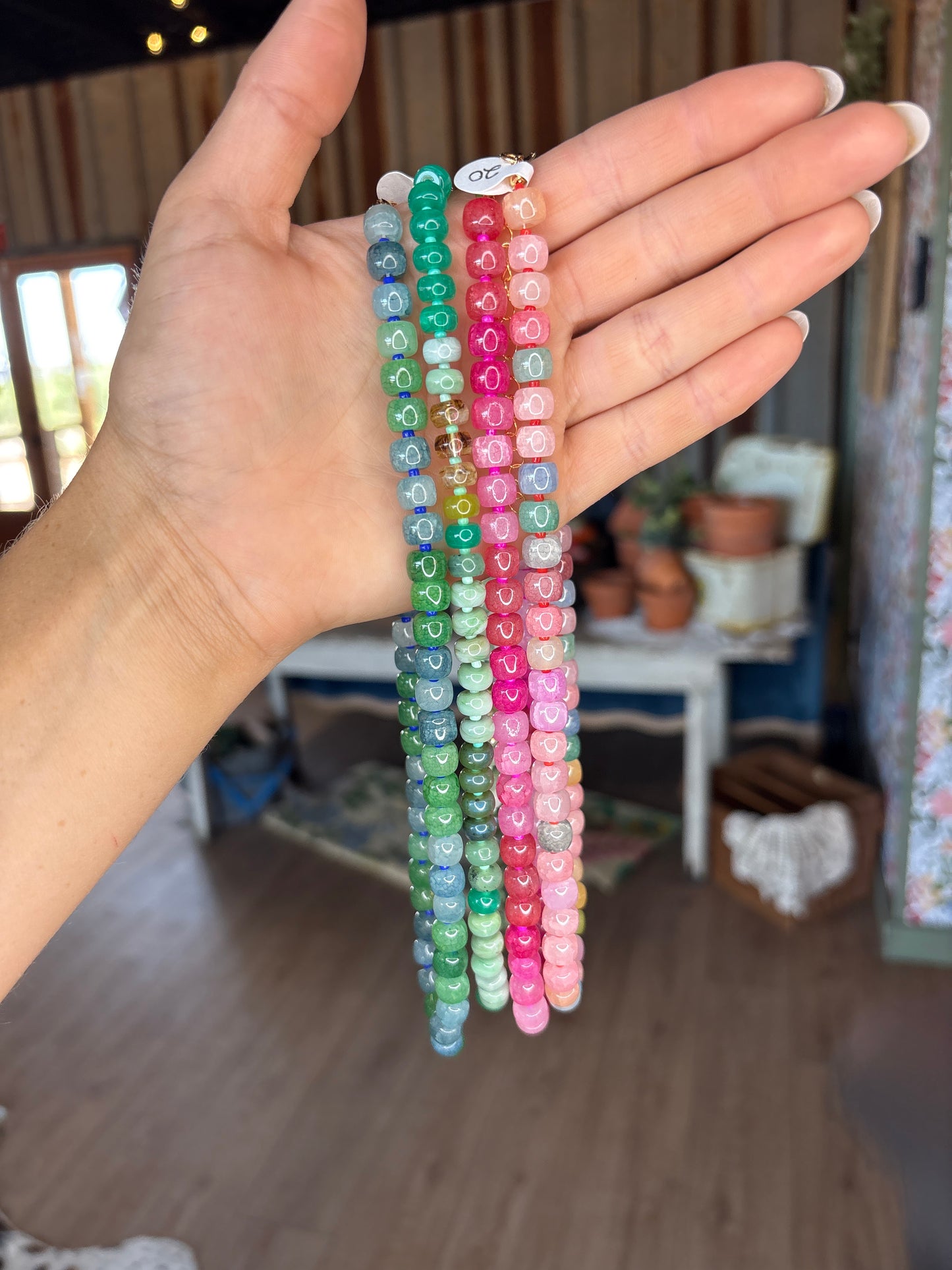 Colored Bead Necklaces