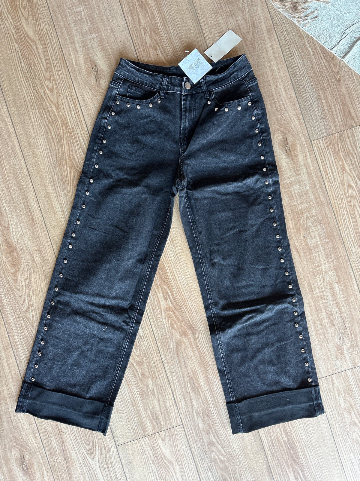 Black Studded Jeans