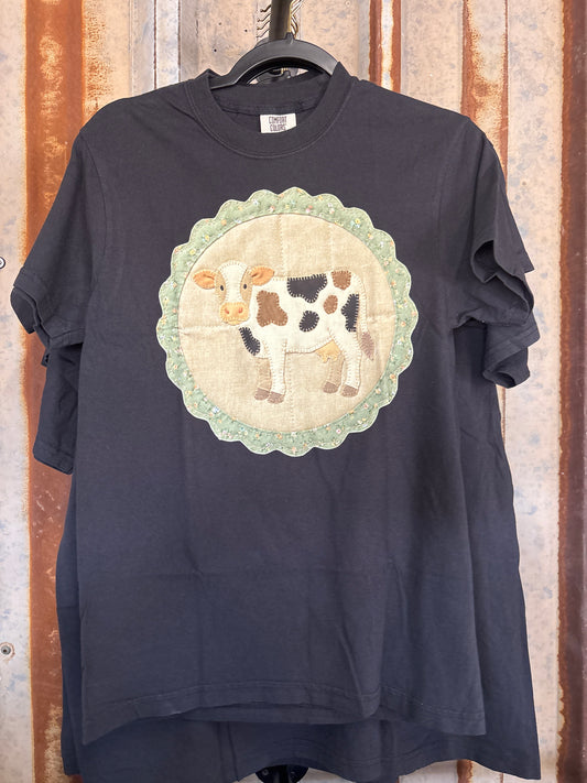 Quilted Cow Tee