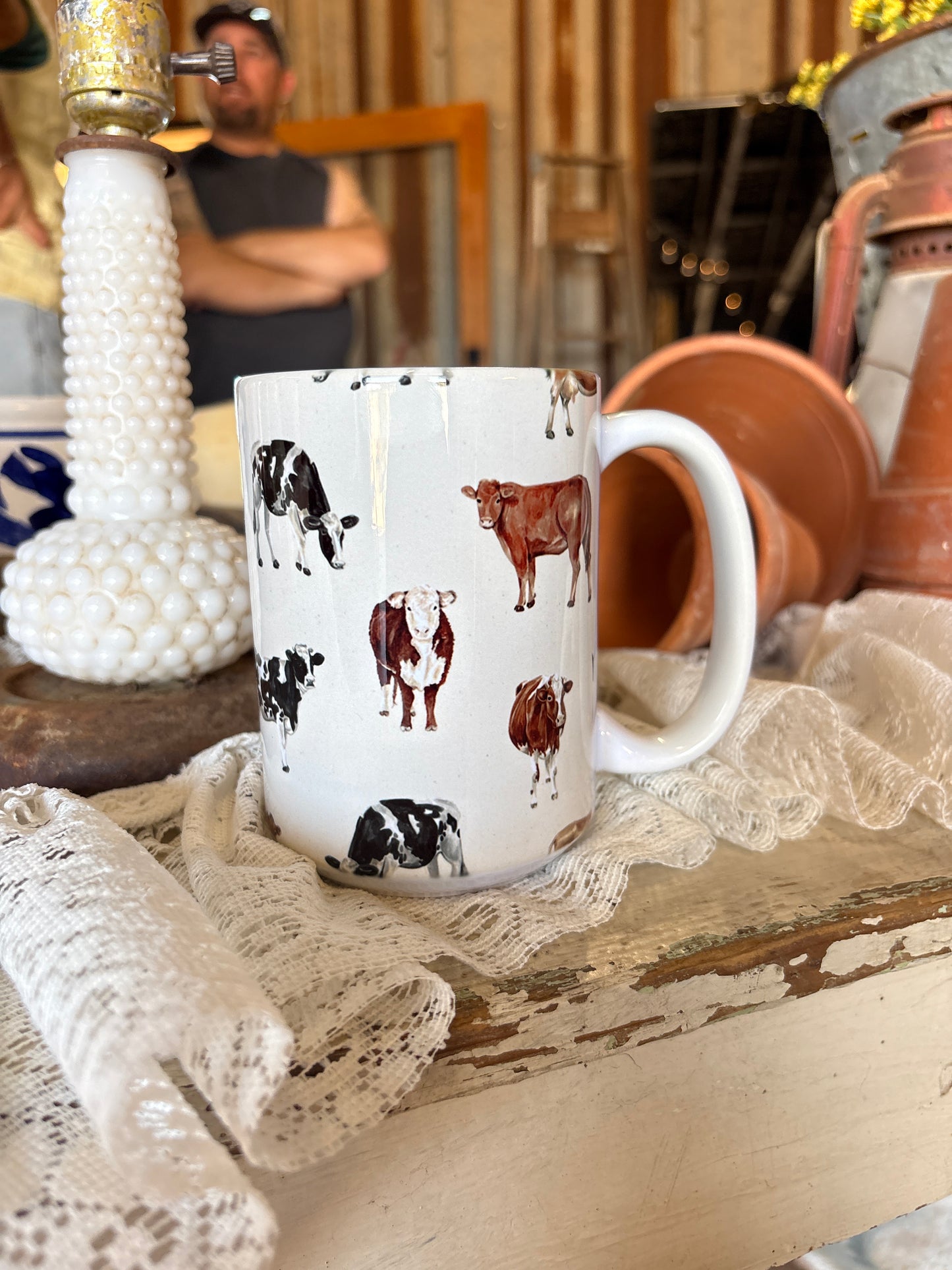 Cream Cow Mug
