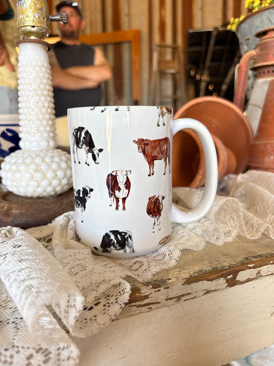 Cream Cow Mug
