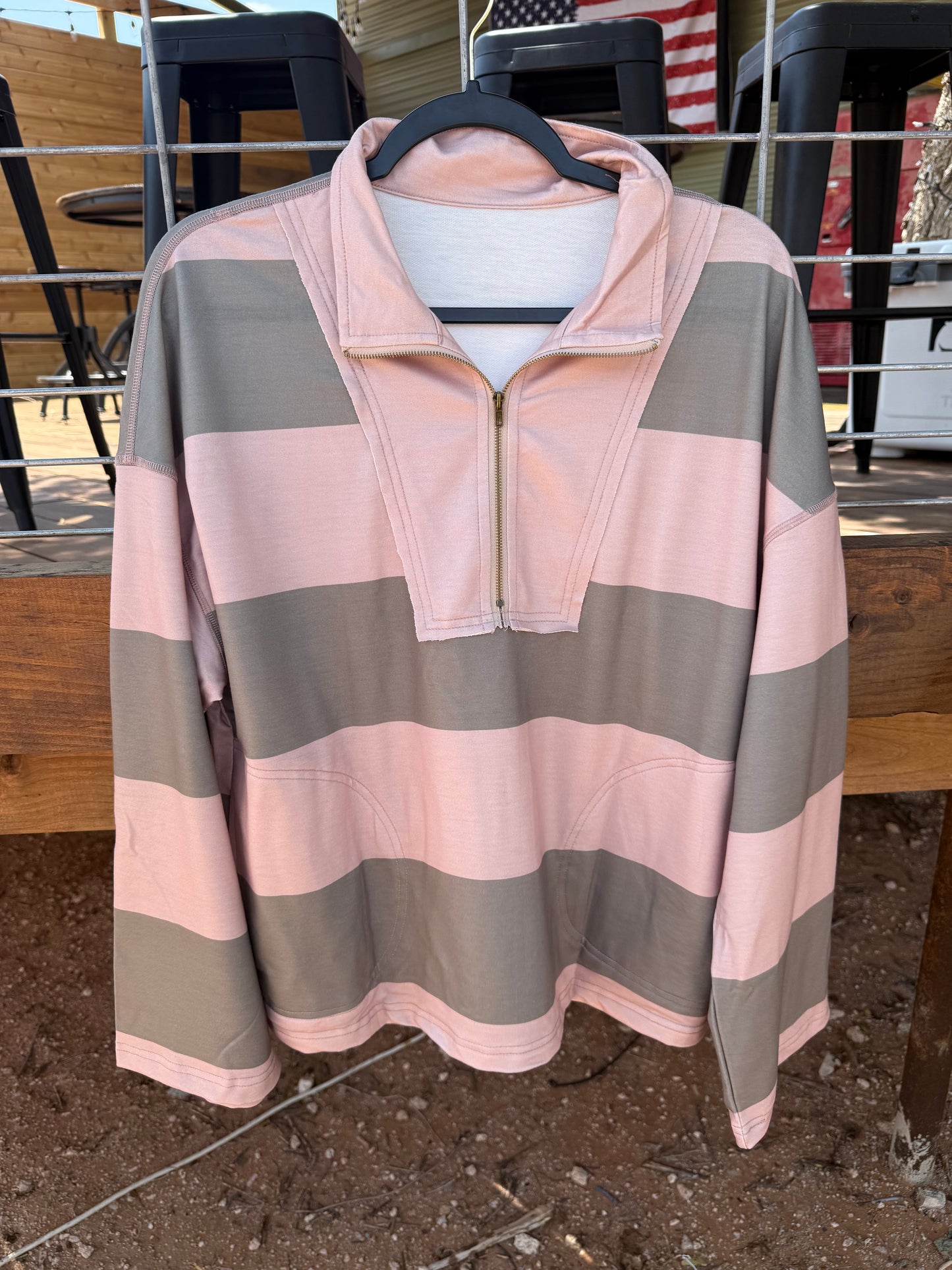 Green Quarter Zip