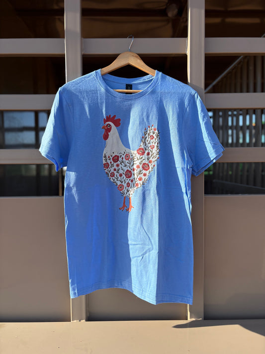 Foral Chicken Tee