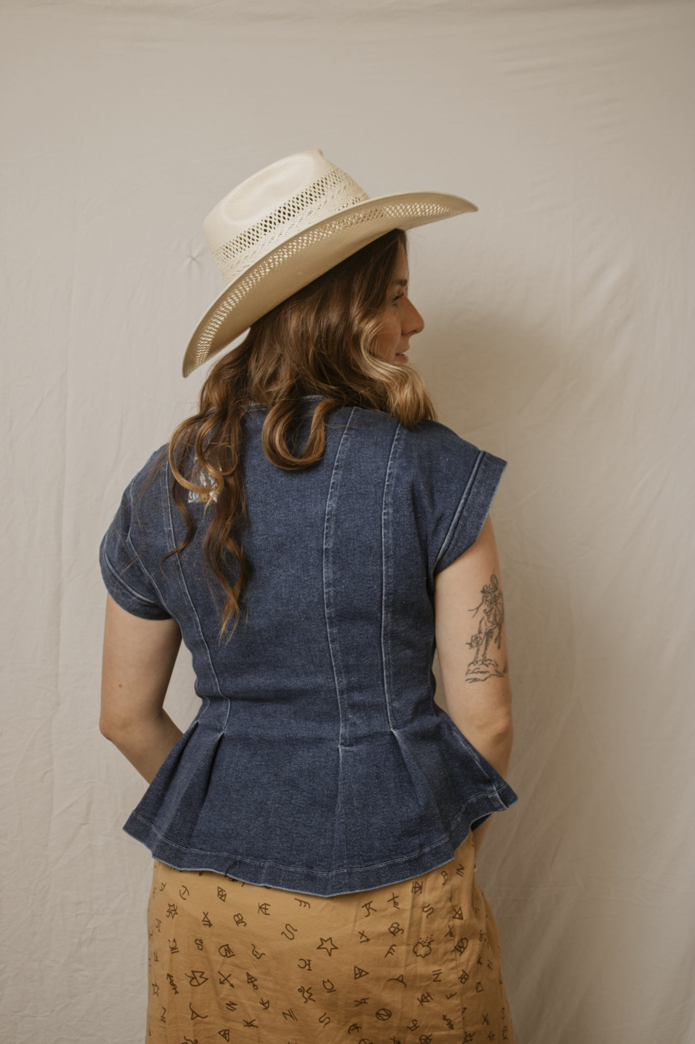 Lorie Denim Top