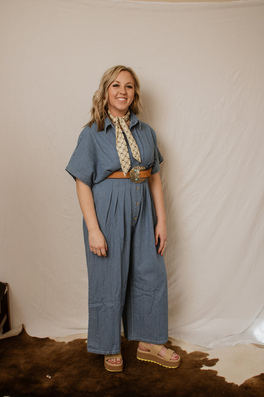 Jenna Denim Romper