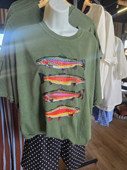Tin fish tee