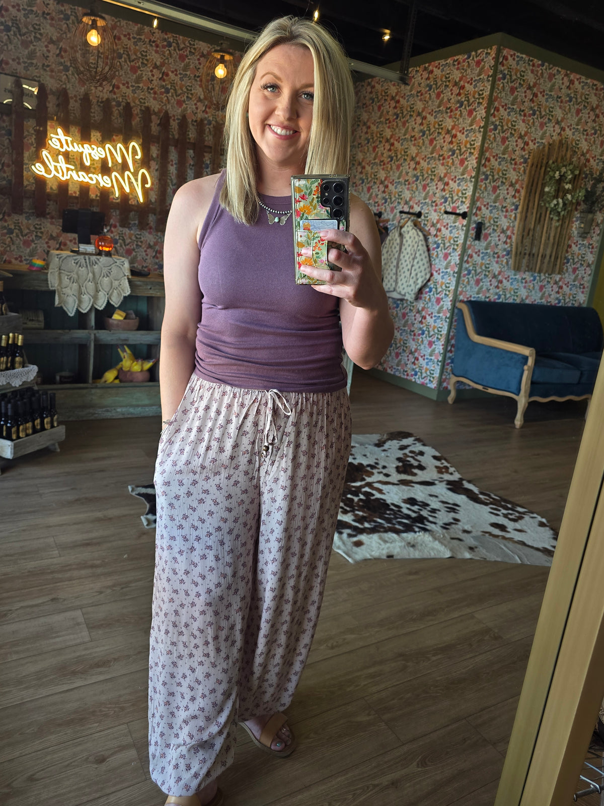 Emberlyn Floral Print Pant